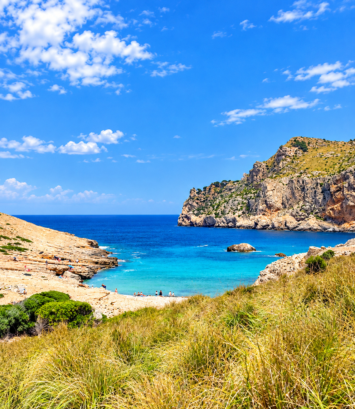 Plaża Cala Figuera na Połwyspie Formentor na Mallorca